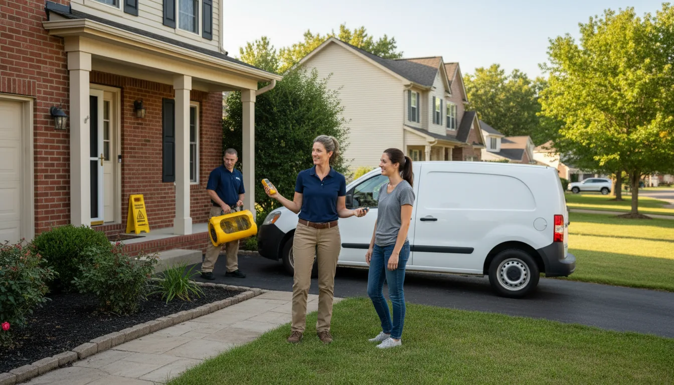 Residential water damage restoration in Victory Mills, NY